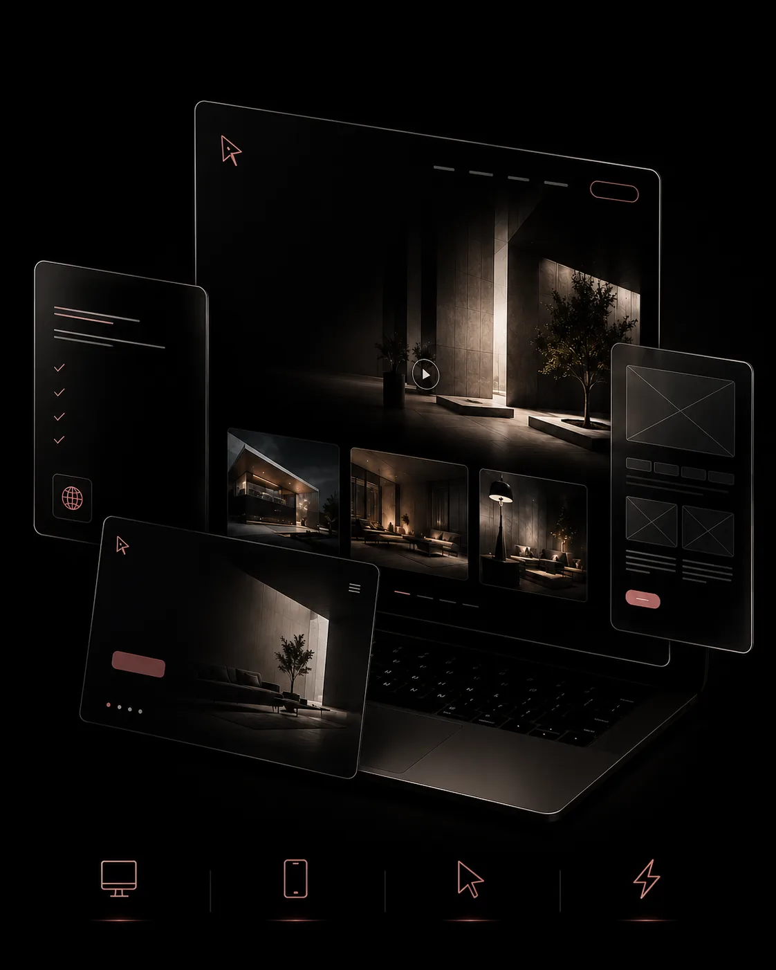 Website design mockup