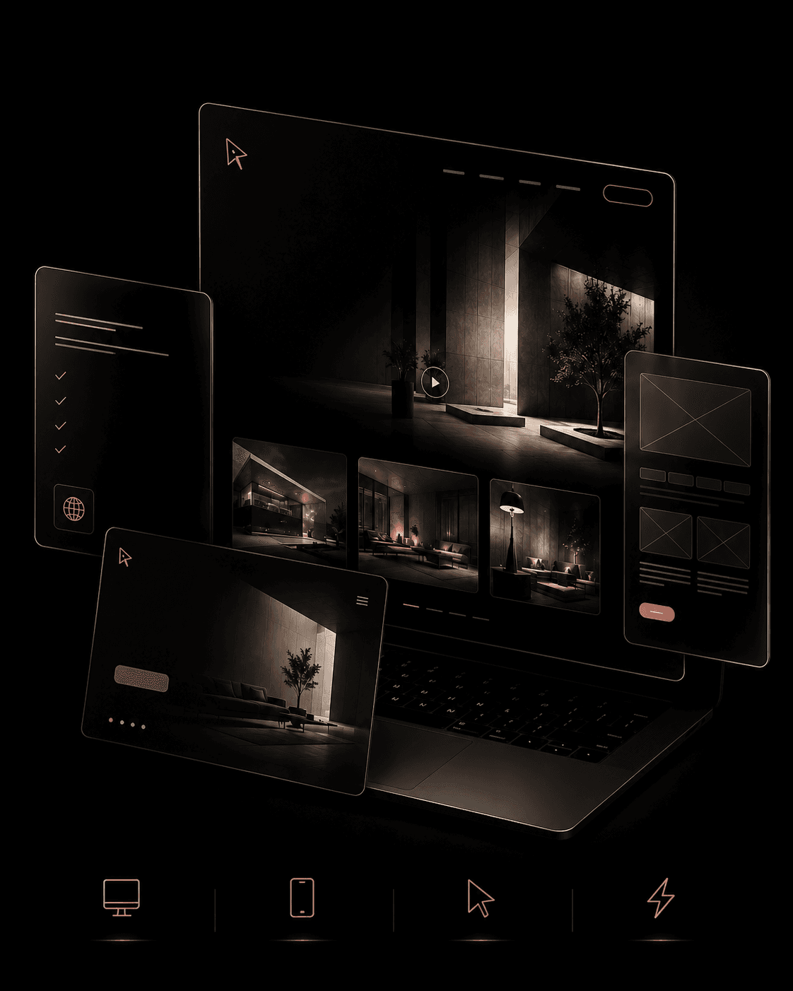 Website design mockup